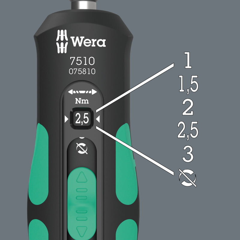 Wera 7510/14 Safe-Torque Speed Carbide Insert Set. 1.0 - 3.0 Nm, 14pc, 05075840001