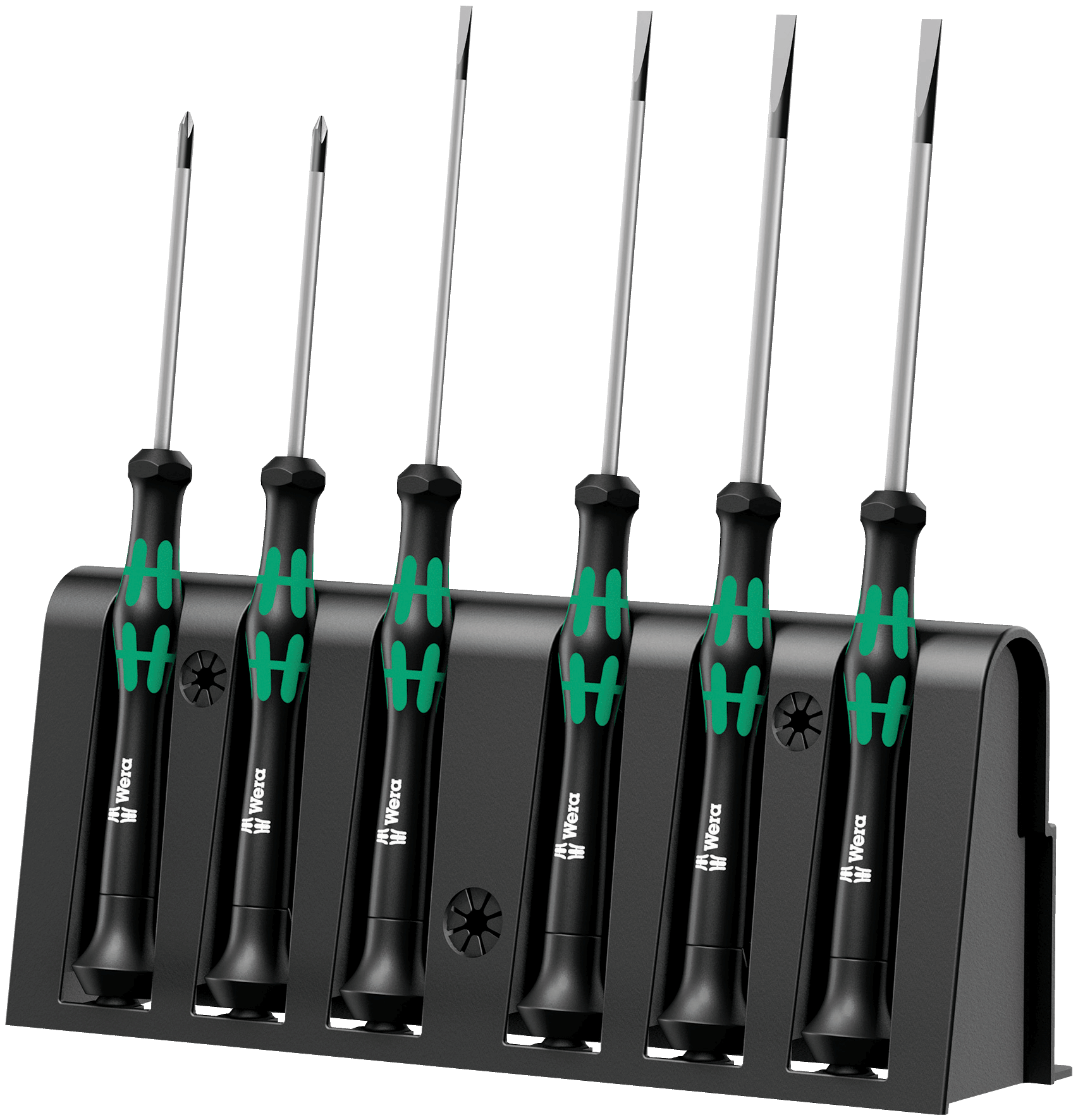 2035/6 A Screwdriver set and rack for electronic applications