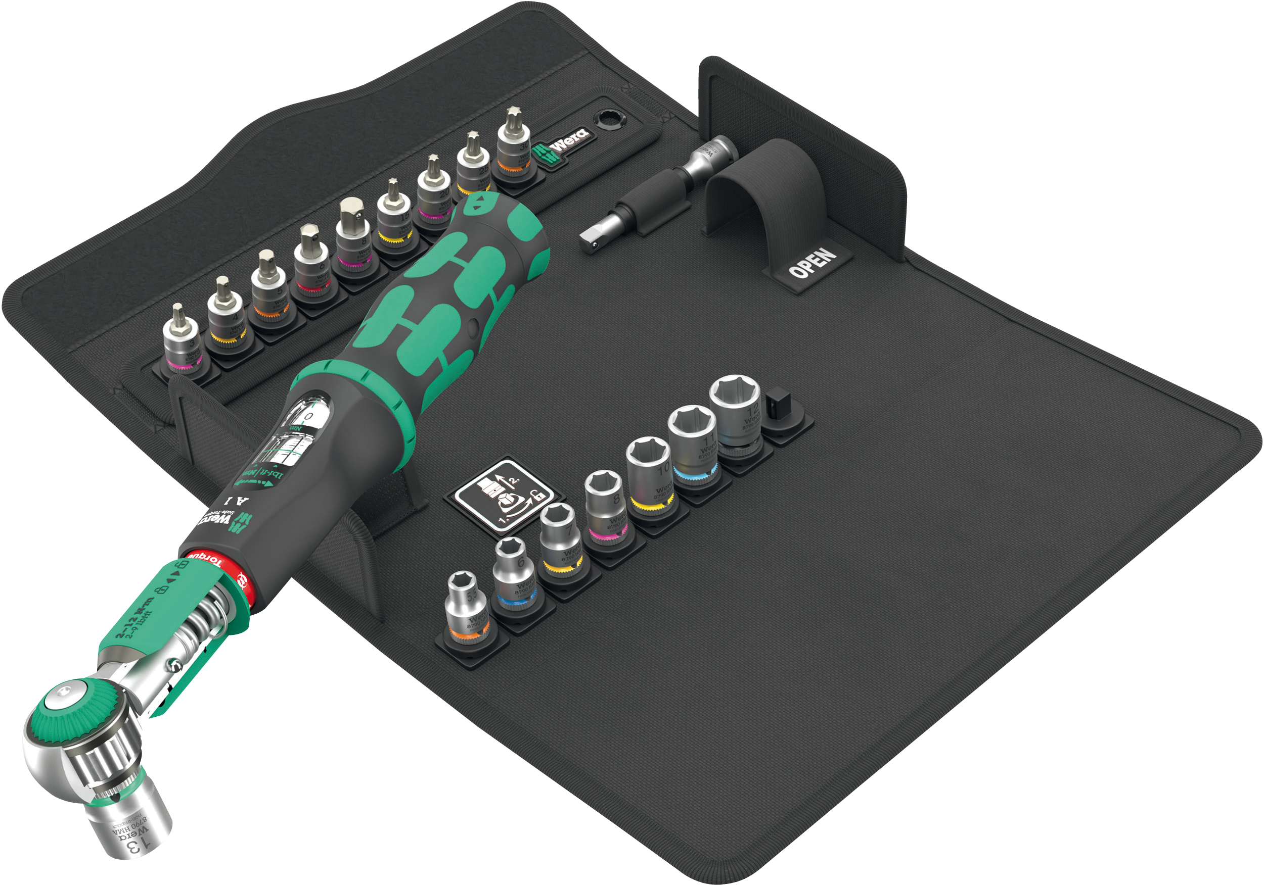 Clé Dynamométrique Wera Safe-Torque – 2 à 12 Nm, Set De 20 Pièces, 0,6 Cm, Très Complet