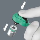 Wera 8100 SA 15 Zyklop Comfort ratchet set, reversing lever, 1/4" drive, imperial, 28 pieces - 05005542001