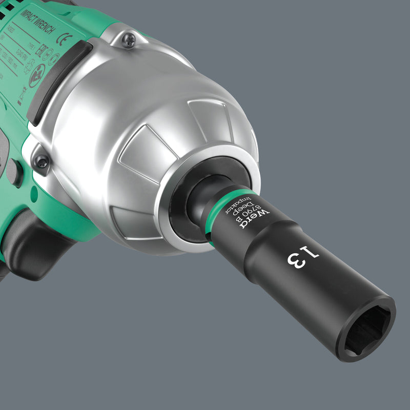 Wera 8790 B Impaktor Deep Socket with 3/8" drive, 19 x 63 mm - 05005560001
