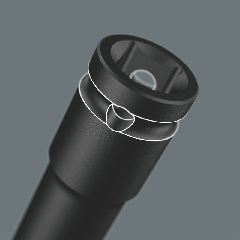 Wera 8790 B Impaktor Deep Socket with 3/8" drive, 19 x 63 mm - 05005560001