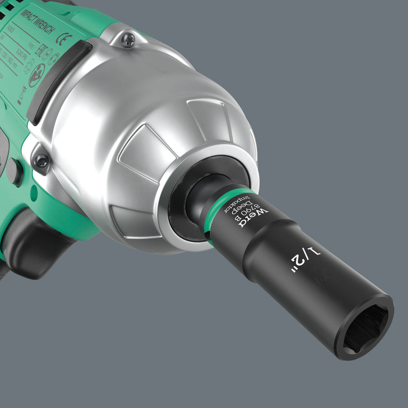 Wera 9661 Magnetic rail B Impaktor Deep Imperial 1 socket set, 3/8" drive, 9pc - 05005591001
