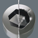 Wera 8740 A VDE HF Zyklop Bit socket, insulated, with 1/4" drive, with holding function for hexagonal socket screws, 3 x 45 mm - 05005900001