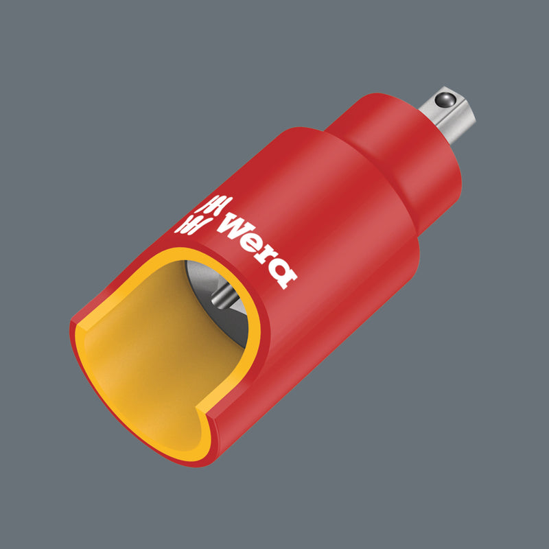 Wera 8740 A VDE HF Zyklop Bit socket, insulated, with 1/4" drive, with holding function for hexagonal socket screws, 5 x 45 mm - 05005902001