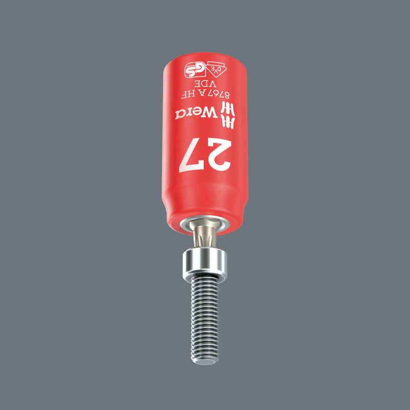 Wera 8767 A VDE HF TORX® Zyklop Bit socket, insulated, with 1/4" drive, with holding function, TX 30 x 36 mm - 05005925001