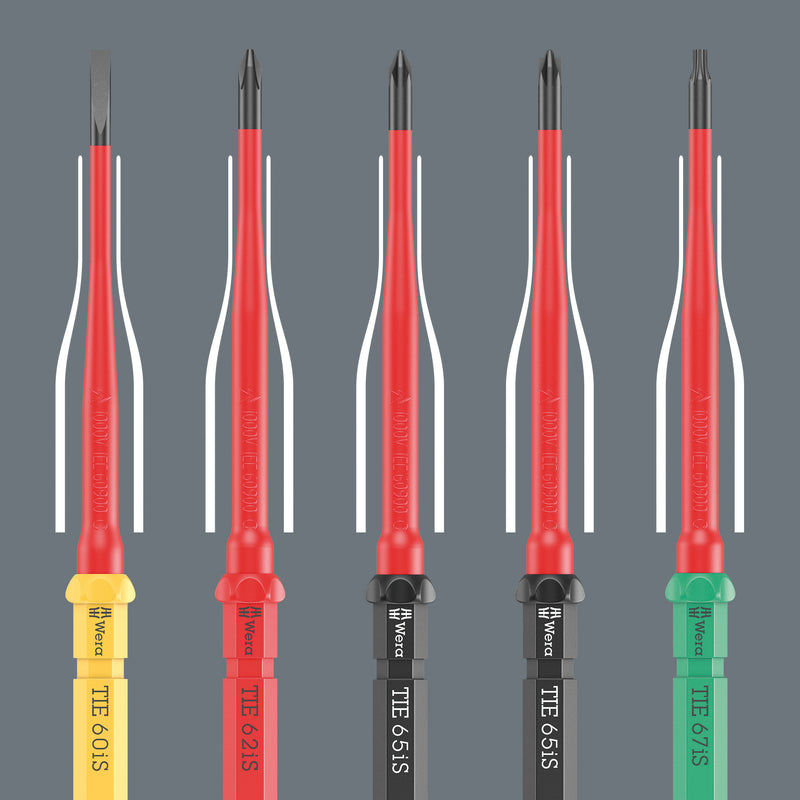 Wera - Kraftform Kompakt VDE 7 Extra Slim 1 Tool Finder, 7pc - 05006603001