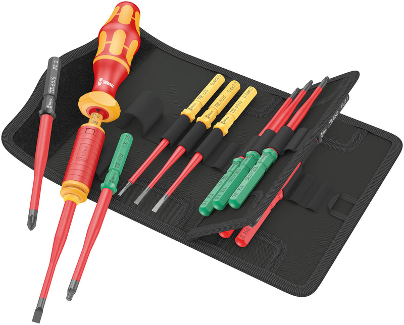 Wera - Kraftform Kompakt VDE 15 Torque 1.2-3.0 Nm Extra Slim 1 Tool Finder, 15pc - 05006605001