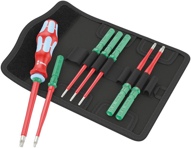 Wera - Kraftform Kompakt VDE Stainless 8 Extra Slim 1 Tool Finder, 8pc - 05006630001