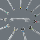 Wera 6006 Joker S/L Self-setting double open-end spanner, 10; 11; 12; 13 x 7/16; 1/2" x 16; 17; 18; 19 x 5/8; 11/16; 3/4" x 208.6 mm - 05020332001