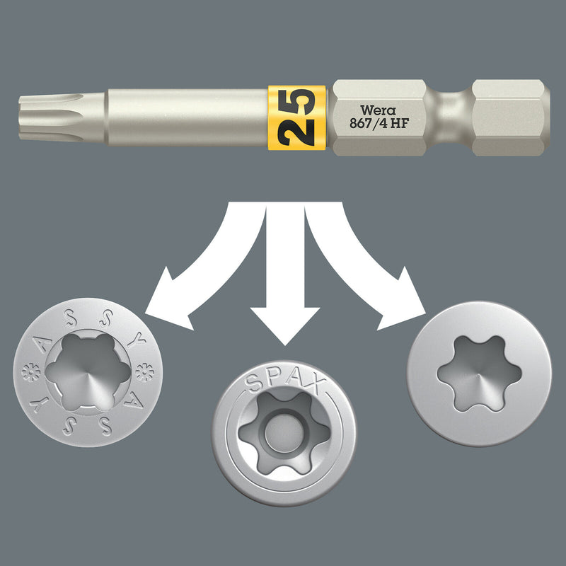 Wera Bit-Check 6 Wood TX HF 1 SB, 6pc - 05073639001