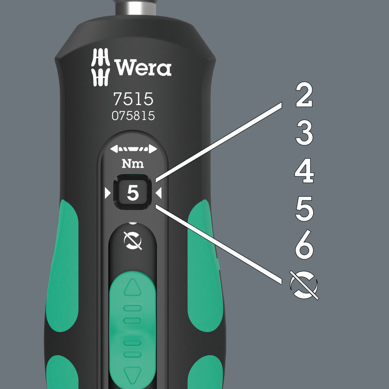 Wera 7515 Kraftform Safe Torque Speed Screwdriver, 2.0 - 6.0 Nm, 05075815001