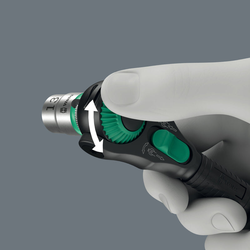 Wera 8000 A Black Edition Zyklop Speed Ratchet with 1/4" drive - 05135880001