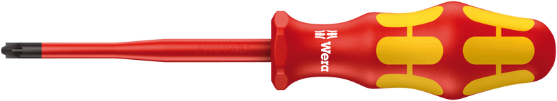 165 iS PZ/S VDE Insulated screwdriver with reduced blade diameter for PlusMinus screws (Pozidriv/slotted)