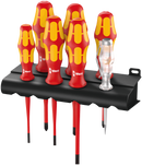 160 iS/7 Rack screwdriver set Kraftform Plus Series 100, voltage tester and rack. With reduced blade diameter