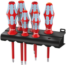 3165 i/6 Screwdriver set, stainless and rack