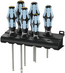 3334/3355/6 Screwdriver set, stainless and rack