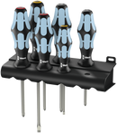 3334/3350/3355/6 Screwdriver set, stainless and rack