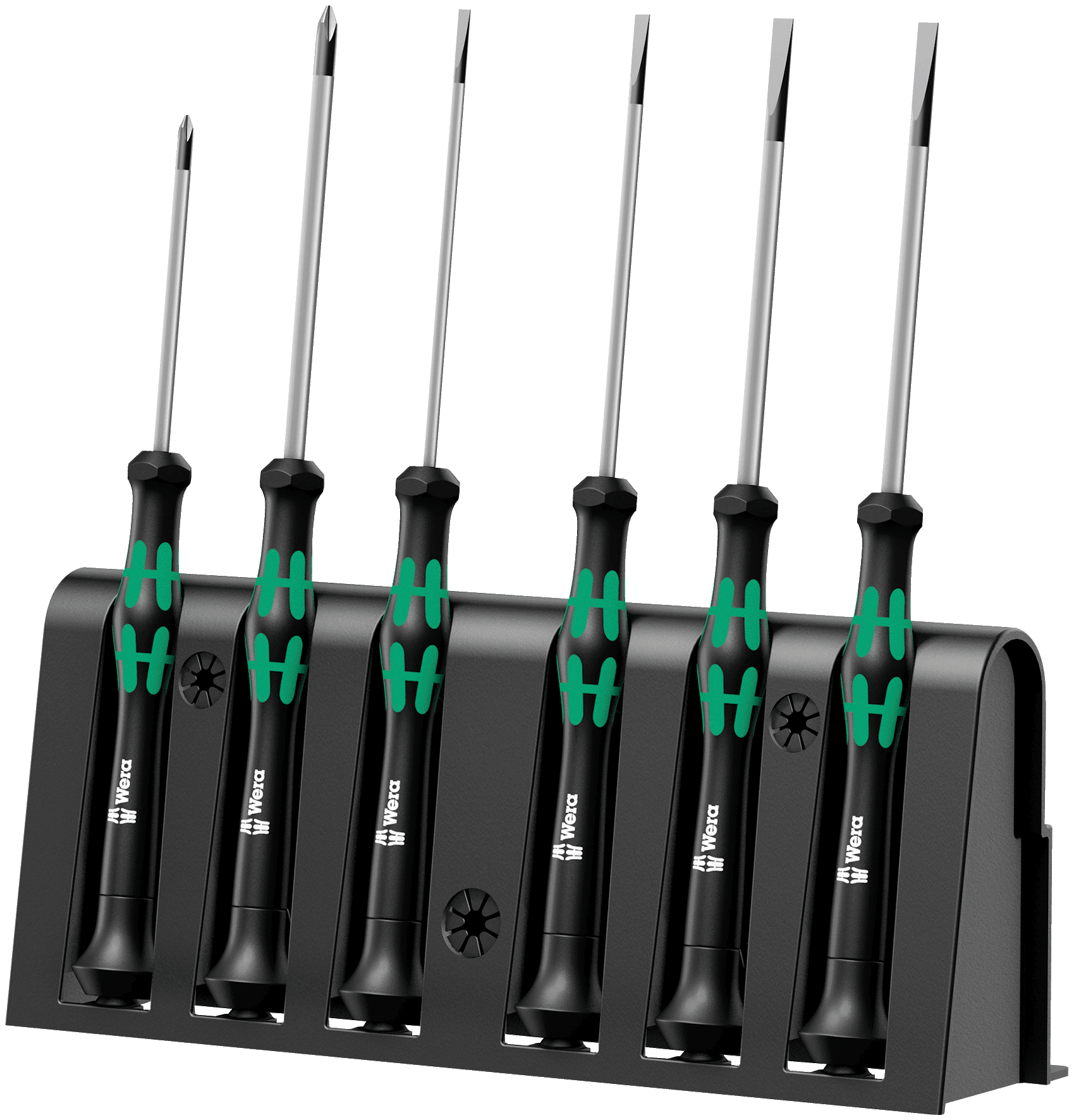 2035/6 B Screwdriver set and rack for electronic applications