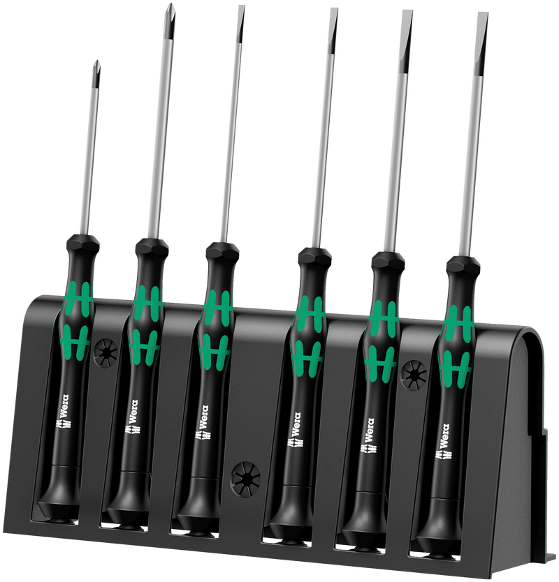 2035/6 B Screwdriver set and rack for electronic applications