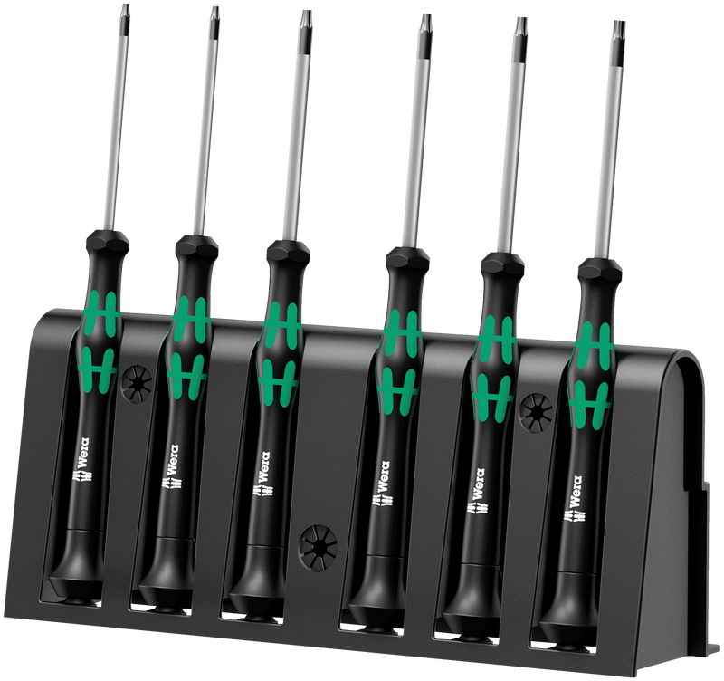 2067/6 TORXÂ® BO screwdriver set and rack for electronic applications