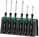 2052/6 Hexagon screwdriver set and rack for electronic applications