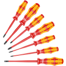 160 iSS/7 screwdriver set Kraftform Plus Series 100. With reduced blade diameters and smaller handle diameters