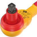 Wera 8007 A VDE Zyklop ratchet, insulated, with reversing lever, with 1/4" drive, 1/4" x 144 mm - 05004866001