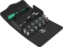 Wera 8100 SA 13 Zyklop Comfort ratchet set, reversing lever, 1/4" drive, metric, 15 pieces - 05004022001