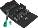Wera 8100 SA 13 Zyklop Comfort ratchet set, reversing lever, 1/4" drive, metric, 15 pieces - 05004022001