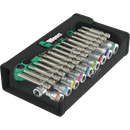 Wera 8100 SA 15 Zyklop Comfort ratchet set, reversing lever, 1/4" drive, imperial, 28 pieces - 05005542001