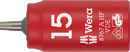 Wera 8767 A VDE HF TORX® Zyklop Bit socket, insulated, with 1/4" drive, with holding function, TX 15 x 36 mm - 05005921001