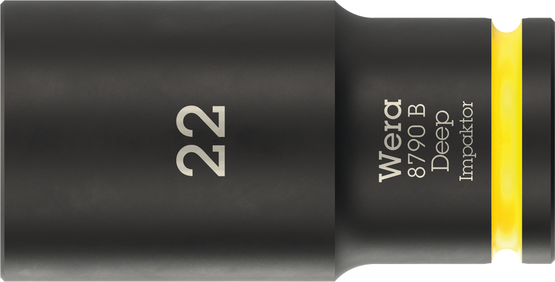 Wera 8790 B Impaktor Deep Socket with 3/8" drive, 22 x 63 mm - 05005562001