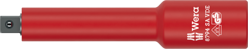 Wera 8794 SA VDE Zyklop extension, insulated, short, 1/4" - 05005950001