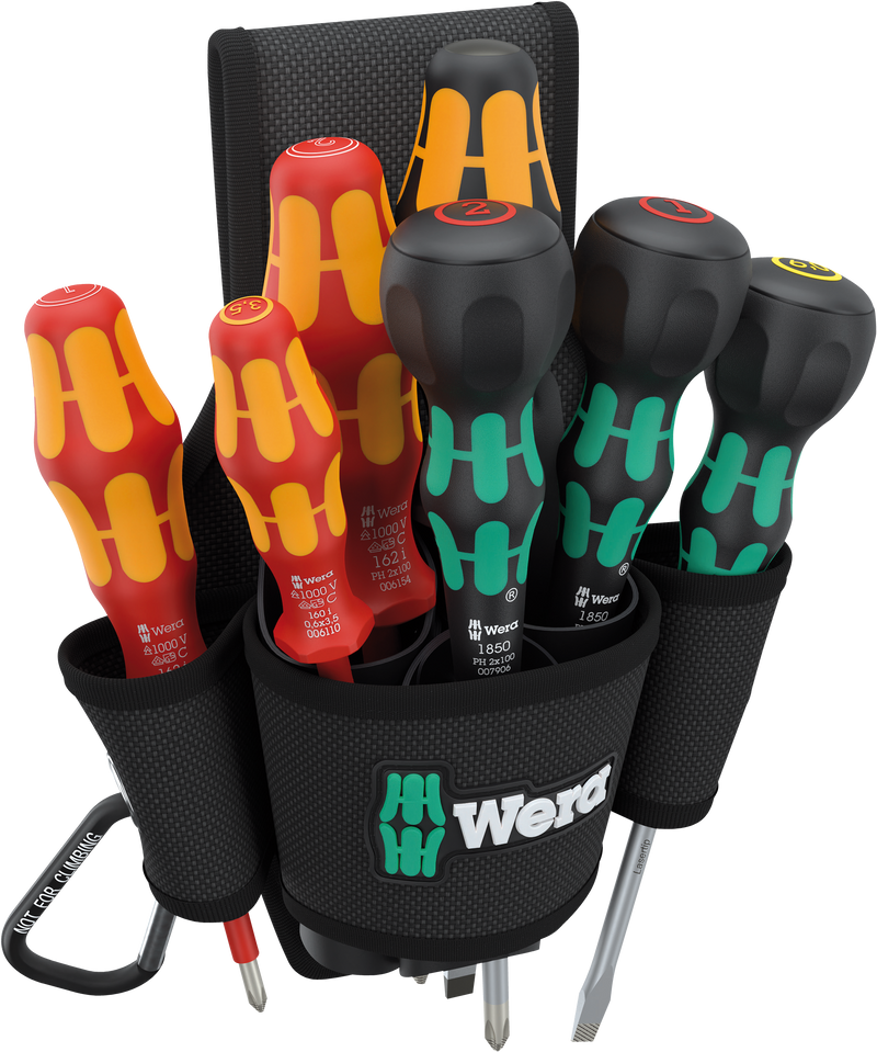 Wera 9621 Belt holster Set 2, 8pc - 05136033001