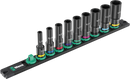 Wera 9661 Magnetic rail B Impaktor Deep Imperial 1 socket set, 3/8" drive, 9pc - 05005591001