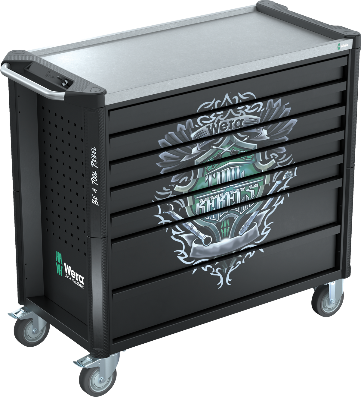 Wera 9701 Tool Rebel roller cabinet Stainless XXL 1 - 05150131001