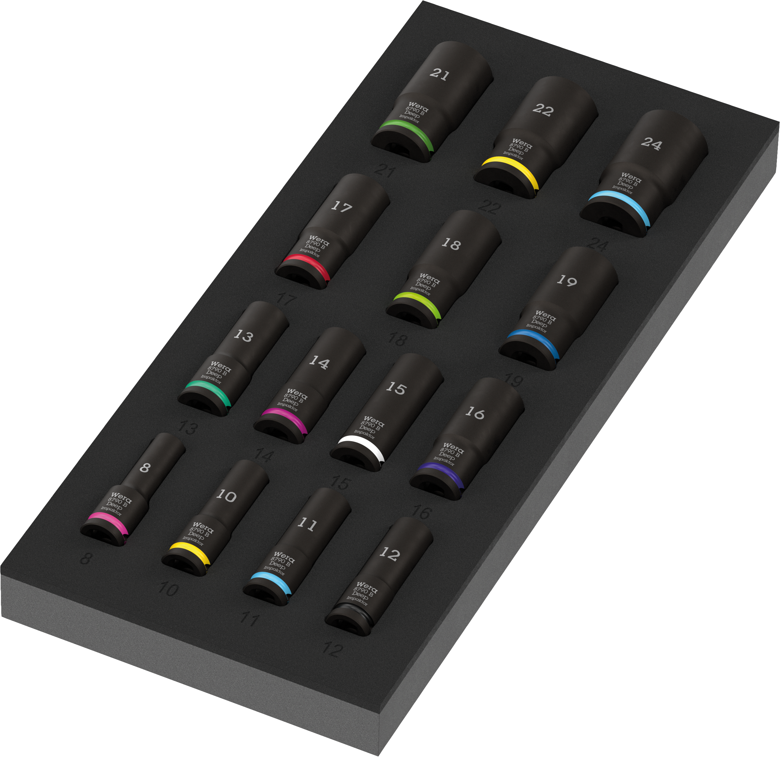Wera 9728 Foam insert Zyklop B 3/8