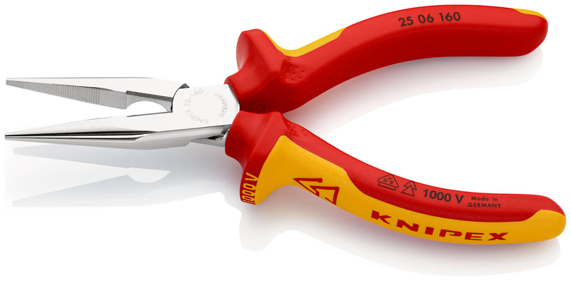 KNIPEX 25 06 160 Snipe Nose Side Cutting Pliers, (Radio Pliers)