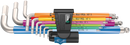 Wera 3950/9 Hex-Plus Multicolour HF Stainless 1 L-key set, metric, stainless steel, with holding function, 9 pieces, 05022699001