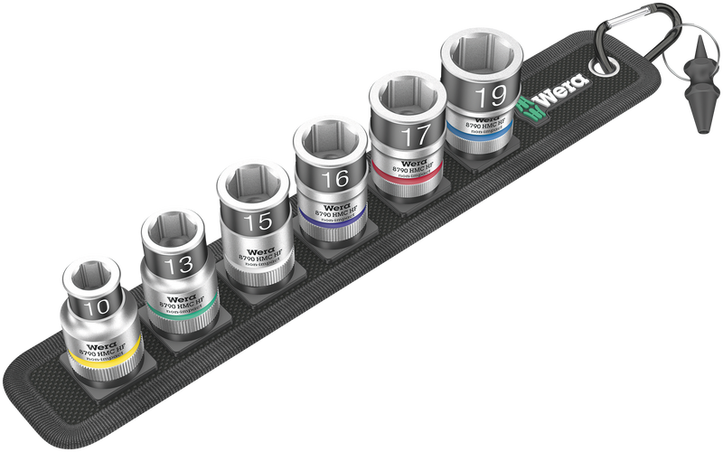 Belt C 1 Zyklop socket set with holding function, 1/2" drive