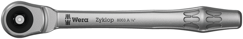 8003 A Zyklop Metal Ratchet with push-through square and 1/4" drive