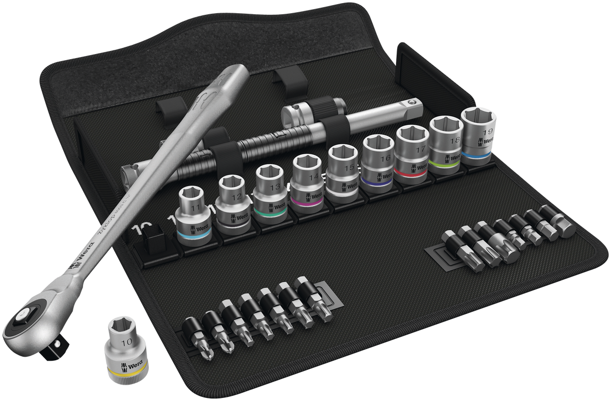 7ORDER CD,DVDセット 8100 SC 7 Zyklop Metal Ratchet Set with push-through square, 1/2