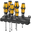 932/918/6 Screwdriver set Kraftform Wera: Chiseldriver and rack