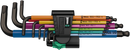 950/9 Hex-Plus Multicolour 1 L-key set, metric, BlackLaser