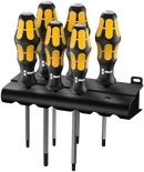 977/6 TORXÂ® Screwdriver set Kraftform Wera: Chiseldriver and rack