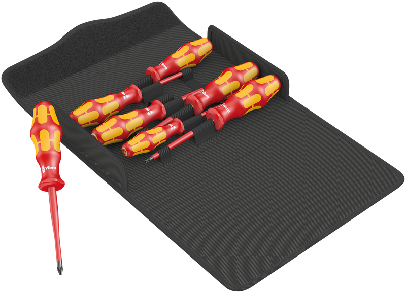 Kraftform 100 iS/7 set 1 screwdriver set Kraftform Plus series 100. Partly with reduced blade diameter