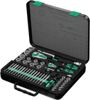 8100 SA/SC 2 Zyklop Speed Ratchet Set, 1/4" drive and 1/2" drive, metric