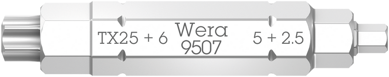 Wera 9507 SB 4-in-1 Bit 2, 2.5; 5; 6 x TX 25 x 37 mm, 05073202001