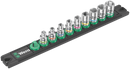 Wera Magnetic socket rail A 4 Zyklop socket set, 1/4" drive, 9 pieces